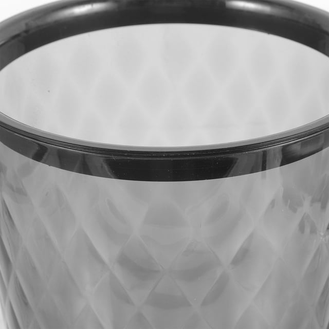 BESTYASH Bote De Basura Práctico Negro Para Hogar Oficina Simple Estable Y Fácil De Limpiar