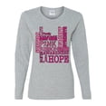 thumbnail image 2 of Wild Bobby Breast Cancer Awareness Words of Encouragement Distressed Breast Cancer Awareness Women Graphic Long Sleeve Tee, Heather Grey, Small, 2 of 6