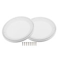 thumbnail image 1 of 2 uds 4 "cubierta de altavoz de coche malla Subwoofer Grill Horn Guard con 8 tornillos Metal ABS blanco, 1 of 7