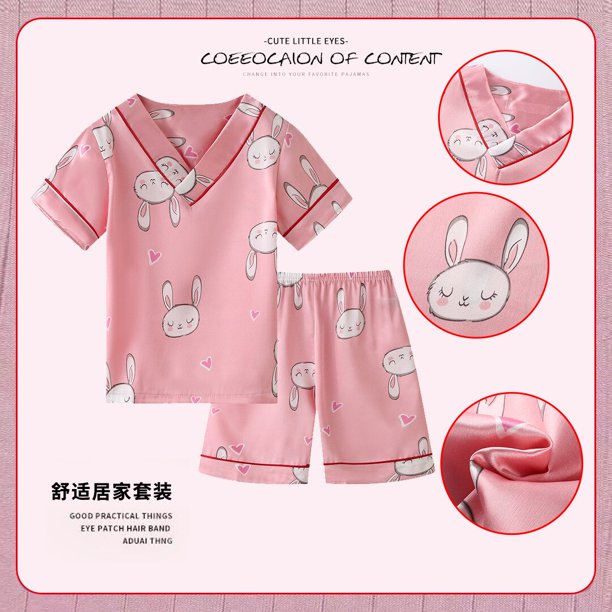 Disney Mickey Mouse Minnie Ice Silk Pijamas para niños Verano para niños Cute Cartoon Thin Style Shorts de manga corta Ropa para el hogar Set16 altura 130-140cm Gao Jinjia LED