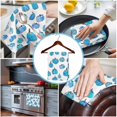 thumbnail image 3 of Blue Pumpkins Fall Kitchen Towels Set of 2, Water Absorbent Dish Towel, Watercolor Thanksgiving Decorative Hand Towels - Quick Drying Cloth for Cooking Baking, 18x28 Inch, 3 of 8