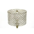 thumbnail image 4 of Lampe de Table Plaquée Or 27.5" avec Abat-Jour en Cristal, 4 of 5