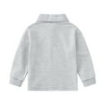 thumbnail image 3 of Boys Polo Shirt Long Sleeve Tops Grey Shirt for Boys Casual Blouse Tops Pullover for Little Boy, 3 of 3