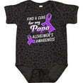 thumbnail image 3 of Inktastic Alzheimer's Awareness Find a Cure for My Papa Boys or Girls Baby Bodysuit, 3 of 5
