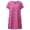 /c12Pink51, variant on WEIGFI Womens Summer Dresses Short Sleeve Casual Homewear Outdoor Loose Fit Dress Solid Color Crew Neck Lightweight Stylish Beach Sundress,BU1,XXXL