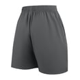 thumbnail image 4 of Domuza Men's Running Shorts Lightweight Workout Shorts Gym Athletic Shorts with Zipper Pockets Gray 3XL, 4 of 5