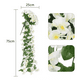 thumbnail image 2 of 4pcs Flores Artificiales Violeta Decoración Fiesta Bod BLANCO VERDE, 2 of 5