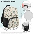thumbnail image 7 of Yspwyqan Backpack for 10 Year Old Girl, Cowboy Boot Bow 17 Inch Lightweight School Bag, Front Pocket, Cute Daypack for Kindergarten Elementary School, 7 of 7