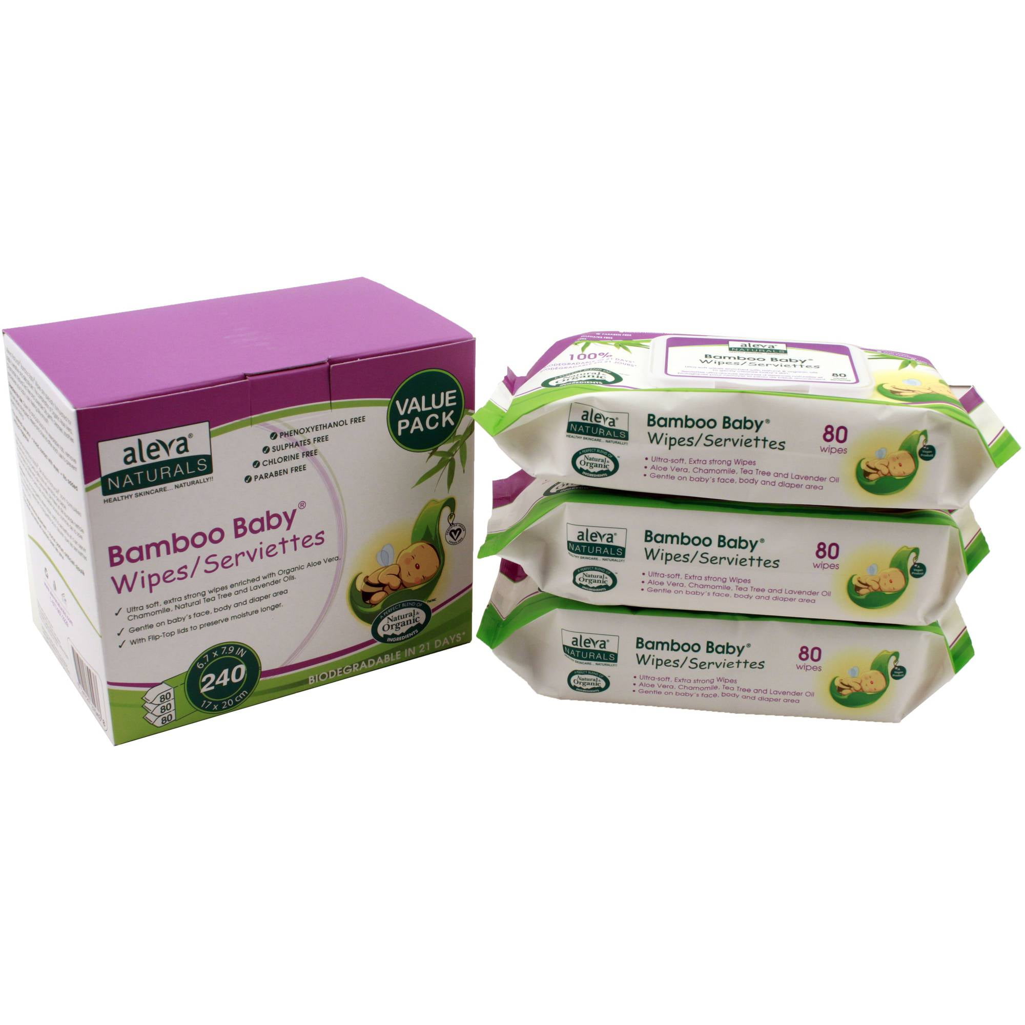 Health &amp; Baby Care Wipes &amp; Refills Aleva Naturals Bamboo