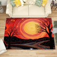 thumbnail image 1 of 3x4 Rug, Sunset Door Mat Washable Non Slip Soft for Entryway, Abstract Polka Dots Rug, Bohemian Carpet, Sunset Home Decor & Gifts, 1 of 7