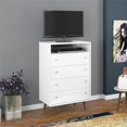 thumbnail image 2 of Manhattan Comfort Liberty 4 Drawer Media Chest in White, 2 of 8