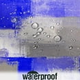 thumbnail image 4 of Blue Shower Curtain, Watercolor Blue Contemporary Brush Strokes Oil Painting Abstract Geometric Bathroom Curtain Bathtub Decor Waterproof Fabric Machine Washable with 12 Hooks, 4 of 6
