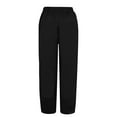 thumbnail image 4 of Owordtank Womens Sports Palazzo Pants Casual Wide Leg Trouser, 4 of 5