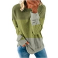 thumbnail image 2 of Sevevn Women's Fashion Printed Loose T-shirt Long Sleeves Blouse Round Neck Casual Tops Sweatshirt Hoodies Women's Hoodies Pullover Hoodies For Teen Girls Oversized Hoodies For Women, 2 of 5