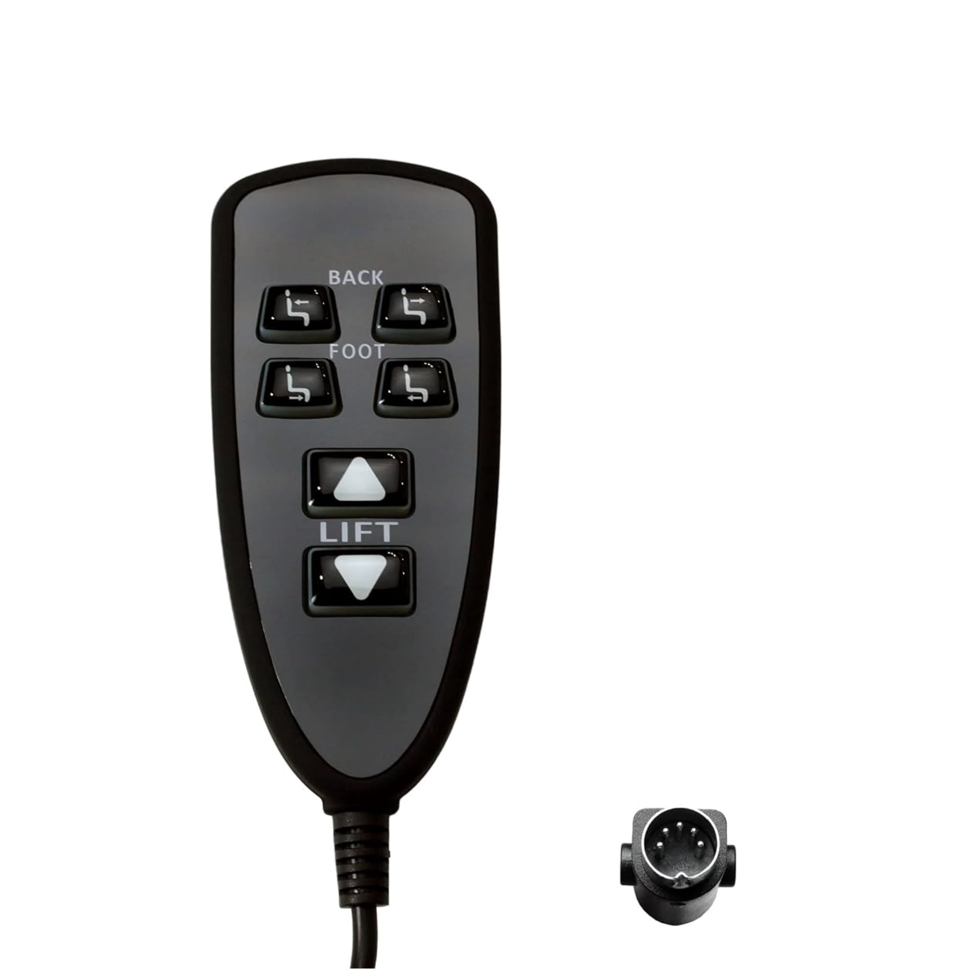Raffel Systems Model HC R2B 04 Lift Chairs Recliner Remote 6 Button 5 Pin Hand Control Replacement