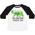 thumbnail image 3 of Inktastic Yellowstone National Park Mountains and Bear Shape Boys or Girls Toddler T-Shirt, 3 of 5