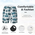 thumbnail image 3 of Balery Modern Furniture Mens Swim Trunks Swim Shorts for Men Quick Dry Inseam Beach Shorts with Compression Liner Pocket-3X-Large, 3 of 9
