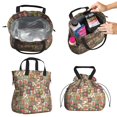 thumbnail image 2 of Pioneer Flower Floral Print Pattern Drawstring Lunch Bag Women - Drawstring Lunch Bag Insulated for Work Office - Stain-Resistant Large Lunchbags for Women with Multi-Pockets, 2 of 6