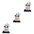 thumbnail image 1 of Sonducket Sombrero de invierno para niños Conjunto de calentador de cuello a prueba de viento de punto para niños Protección auditiva de gris claro 3piezas, 1 of 6