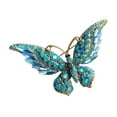 thumbnail image 6 of Milageto Butterfly Brooch Creative Shiny Costume Props Suit Pin for Shirts Tuxedo Hat Blue, 6 of 8
