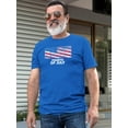 thumbnail image 2 of Fourth Of July American Flag T-Shirt Men -Image by Shutterstock, Male Large, 2 of 4