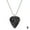 Black, variant on Eddie Munson Red Guitar Pick Plectrum Ball Necklace W4W8