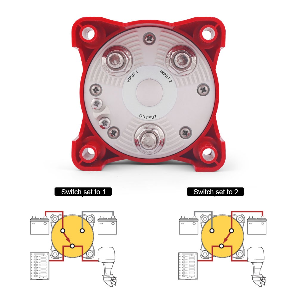 48V 350A 11001 E-Series 3 Positions Battery Switch w/Alternator Field Disconnect