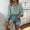 bleu, variante sur Chemise à Manches Longues à Col en V Imprimée Style Bohème des Fêtes pour Femmes avec Lien Hauts à Demi-Manches pour Femmes Chemise d'Entraînement à Col en V pour Femmes Chemises et Blouses à Col pour Femmes Chemise Boutonnée pour Femmes Femmes
