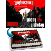 Wolfenstein Edible Cake Image Topper Personalized Picture 1/4 Sheet (8"x10.5")
