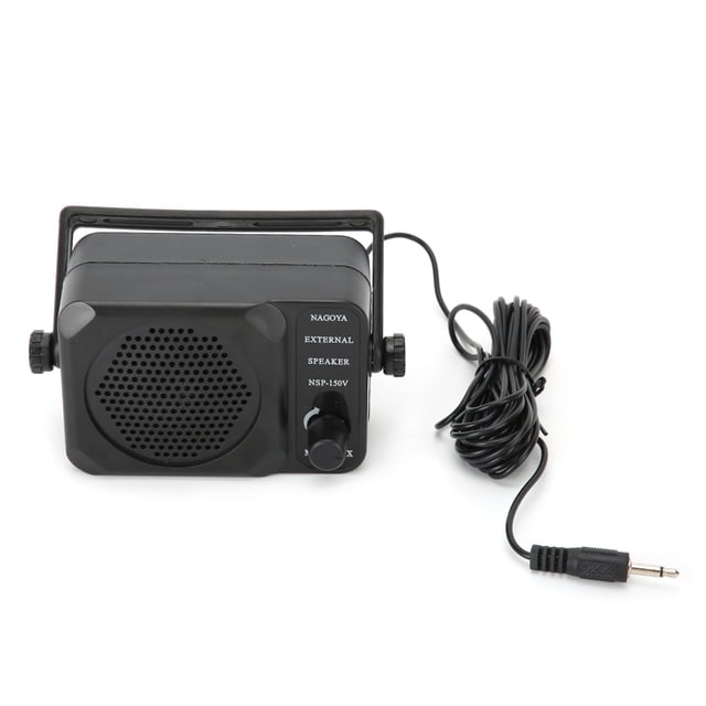 Two Way Speaker, 3W ABS Universal External Speaker 3.9m Cable 3.5mm Plug With Noise Filter Switch For CB