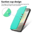 thumbnail image 4 of For Samsung Galaxy A54 5G Case with RFID Blocking Card Holder for Women Men,Compatible with MagSafe,Detachable Wallet 2 in 1 PU Leather Magnetic Snap Flip Kickstand Zipper Pouch Phone Case,Green, 4 of 11