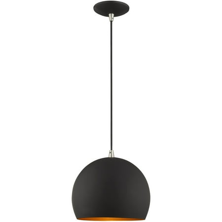 

Mini Pendants 1 Light Fixtures With Black Finish Steel Material Medium 14 60 Watts