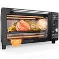 thumbnail image 1 of Nuwave Bravo Pro Smart Air Fryer Toaster Oven Combo, Airfryer Convection Oven Countertop, 12-in-1 Functions with Quicker & Even Crisp Technology, 1800W, 50-450°F, PFAS-Free, 21QT, Black, 1 of 5