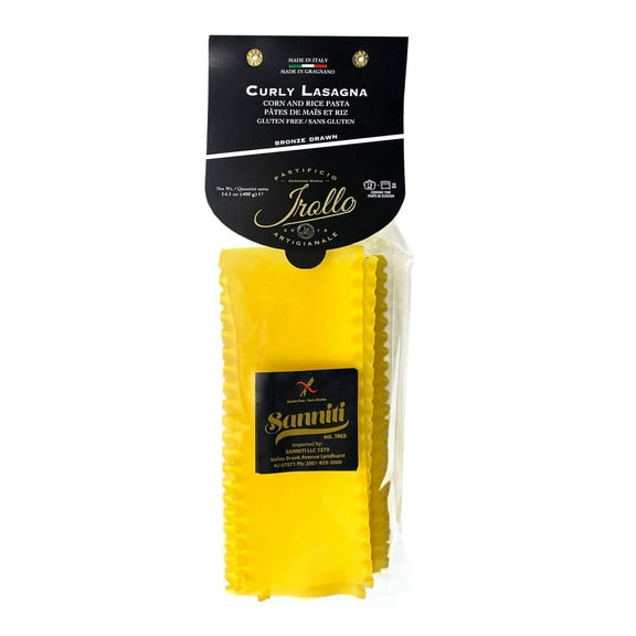 Sanniti Artisanal Gluten Free Pasta di Gragnano, Curly Lasagna, 17.6 oz