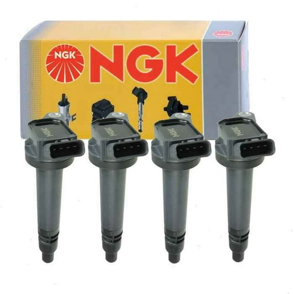 4 pc NGK Ignition Coils compatible with Lexus ES300h 2.5L L4 2013-2018