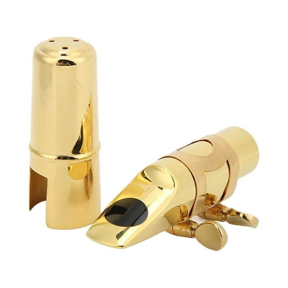 Saxophone Mouthpiece Kit Metal for Althorn Alto Sax with Cap Cushions Instruments AccessoriesNo.6 Size