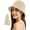 Beige, variant on Women's Breathable Bucket Hat Lightweight Packable Wide Brim Sun Cloche Hat Foldable Fisherman Hat for Beach Hiking