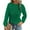 Green, variant on Women's Knit Long Sleeve Round Neck Textured Dropped Shoulder Solid Color Loose Top Casual