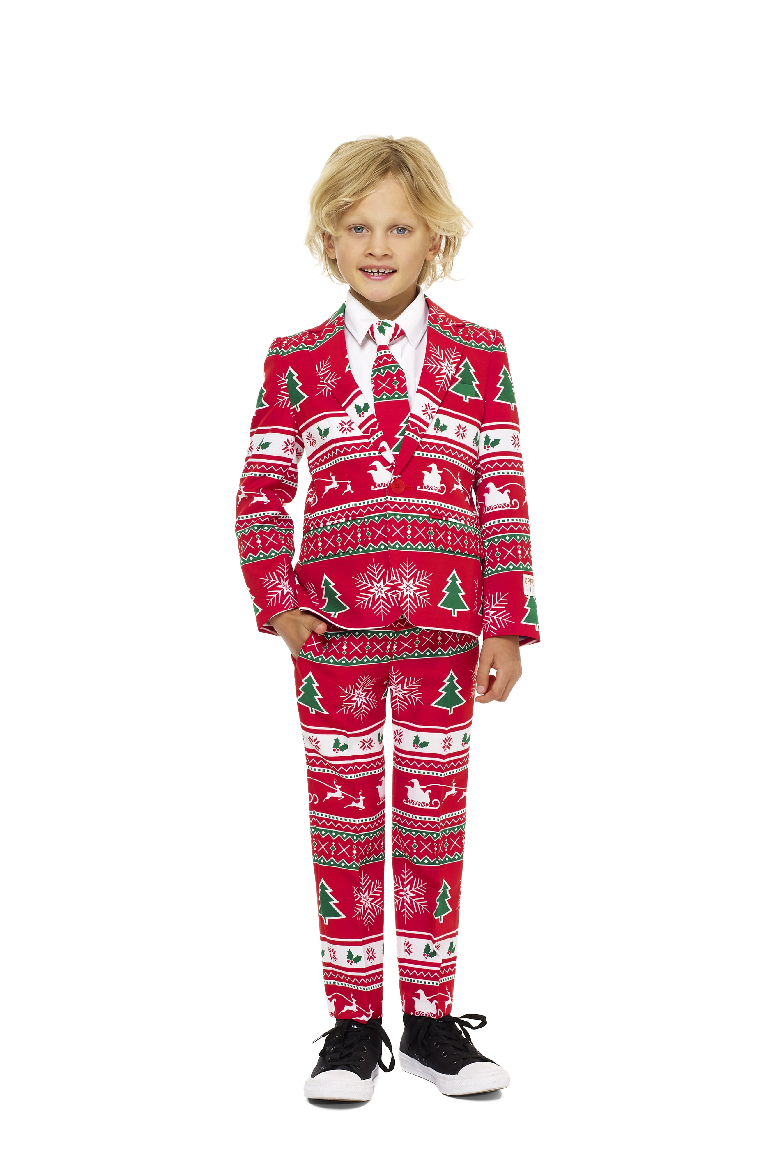 OppoSuits Boys Winter Wonderland Christmas Suit