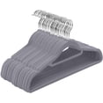thumbnail image 3 of Utopia Home Premium Velvet Hangers 20 Pack - Non-Slip Clothes Hanger with Tie Bar - Grey Hangers with 360 Degree Rotatable Hook - Heavy Duty Coat Hanger, 3 of 9