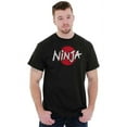 thumbnail image 3 of Japanese Ninja Funny Novelty Ideas Men's Big & Tall Crewneck Graphic Tee Brisco Brands 2X, 3 of 5