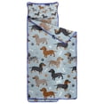 thumbnail image 2 of Cute Dachshund and Dog Footprint Toddler Nap Mats for Kids Preschool,Sleeping Mat Bag or Kids,Toddler Sleeping Bag,Toddler Nap Mat or Daycare, 2 of 6