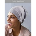 thumbnail image 4 of Yirtree Women Turban Pre-Tied Bonnet Braid Turban African Head Wrap for Women Small Solid Color Soft Knotted Night Sleep Beanie Bonnet Chemo Hat Cover, 4 of 8