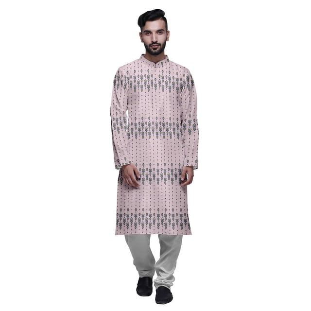 Atasi Designer Kurta Pajama For Men Printed Straight Kurta Set Summer Clothing