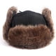 thumbnail image 4 of Hats Waterproof Russian Bomber Hat Men Winter Warm Ear Flaps Snow Ski Cap Hats(Size:XL,59-61cm), 4 of 4