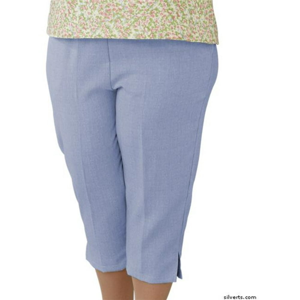 Silvert's Silverts 233400701 Womens Adaptive Wheelchair Capri Pants