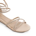 thumbnail image 3 of Sandalia DREAM PAIRS WEITZ con tiras y pedrería nude talla 7, 3 of 8