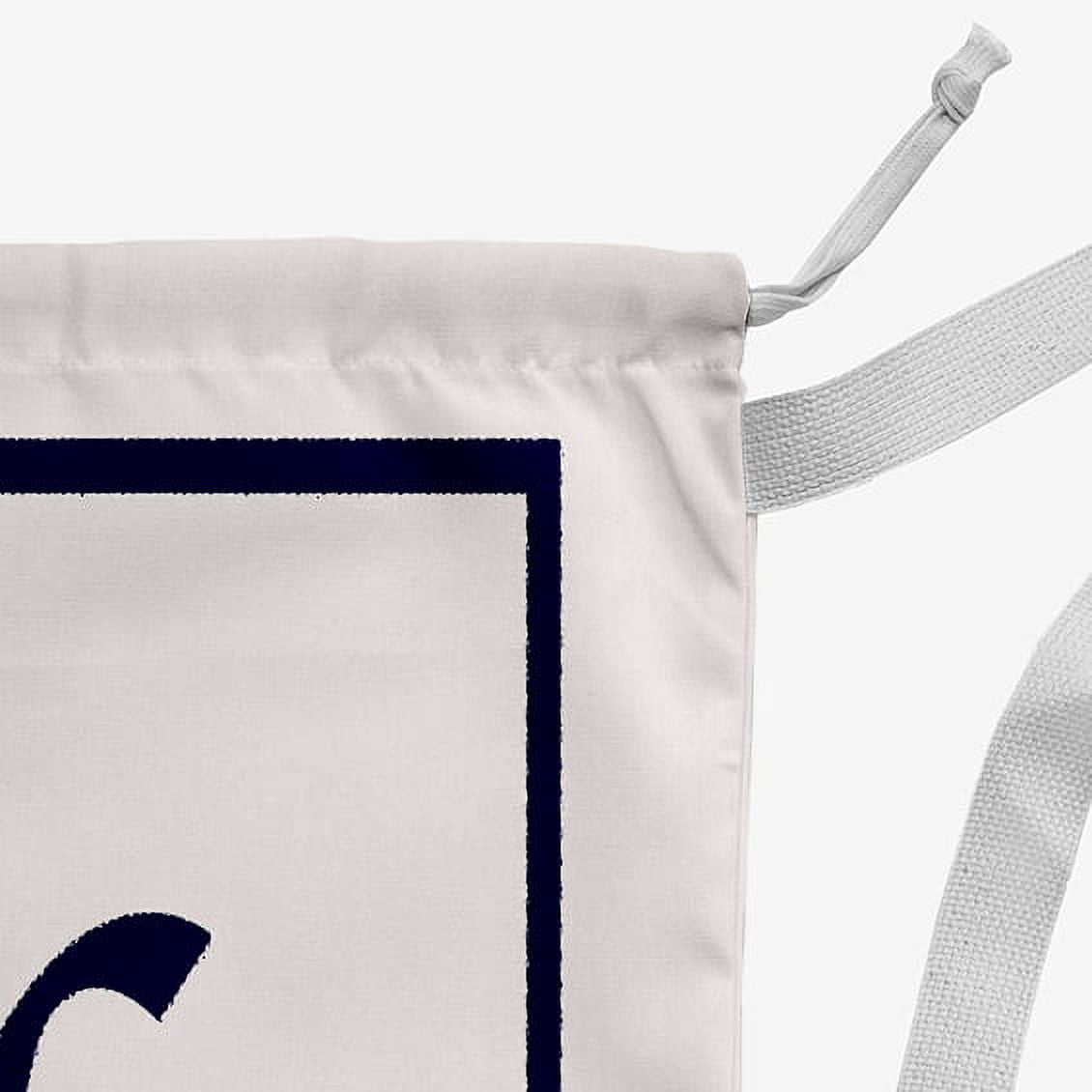 Simply Daisy Canvas Classic Monogram 18 x 29 in L Laundry Bag