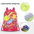 thumbnail image 2 of Shoreew Foldable Storage Bag Large Capacity Beach Bag Transparent Mesh Design Lightweight Swimming Backpack Beach Toy Organizer, 2 of 7