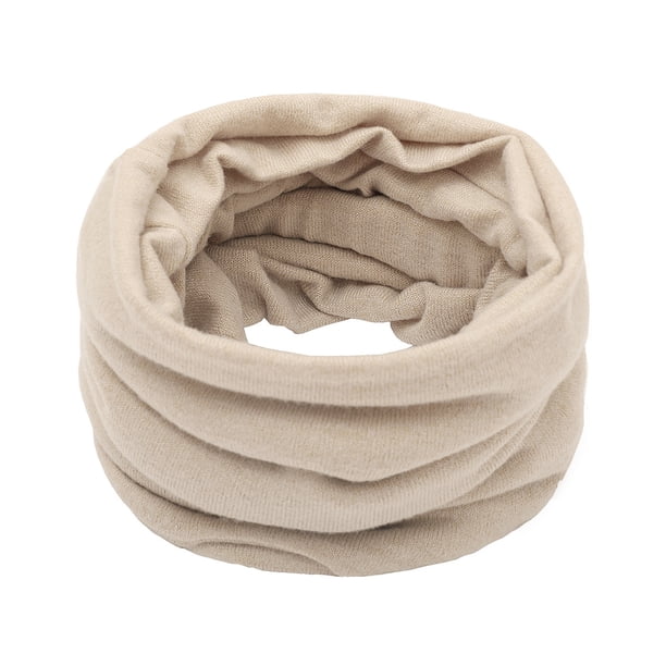 Jumpingount Bufanda unisex con lazo, ligera y portátil, moderna y versátil, bufanda de invierno con lazo, bufanda de tubo Accesorios de disfraces Beige